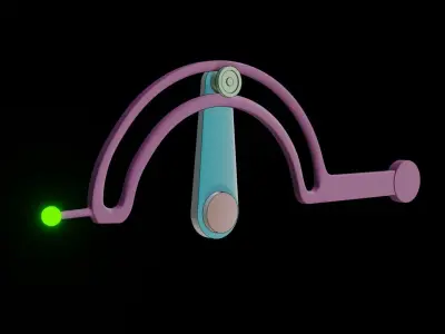 Intermittent Lever mechanism 3D model