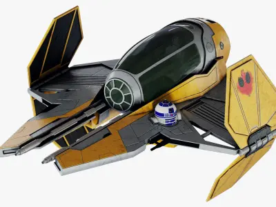 Star Wars ETA-2 Jedi Interceptor 3D model