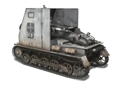 Sturmpanzer1 - Bison - 5PzDiv 3D model