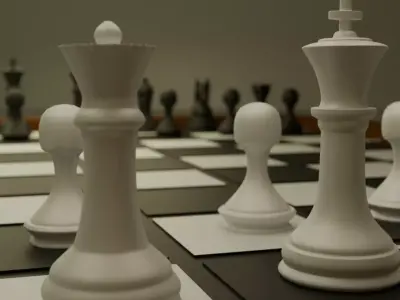 CHESS BOARD Low-poly 3D model