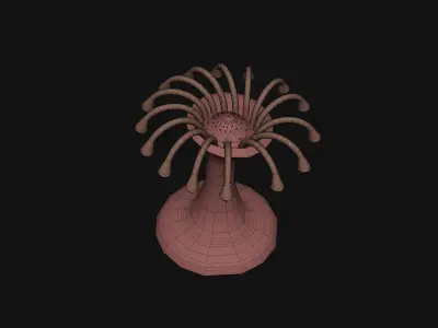 Under Water Sea Plant- Free low-poly 3D model