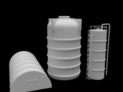 Pipe set 3D model