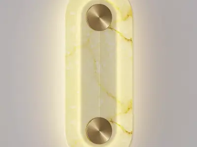 Nordic Modern Creative Marble Wall Lamp Free 3D model