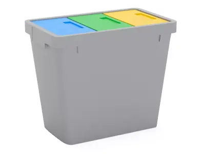 Mattiussi Ecologia Polymax Waste Bin Free 3D model