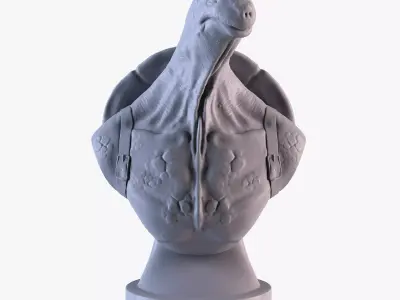 Turtle head Free 3D print model