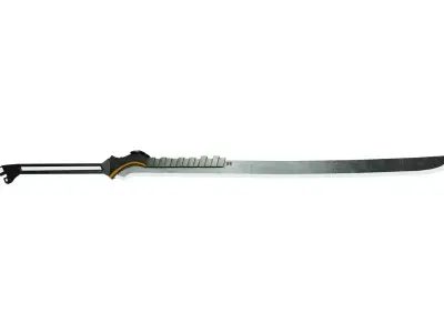 Sci-Fi Katana Sword Low-poly 3D model
