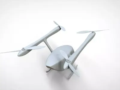 Drone unmanned aerial vehicle 3D model