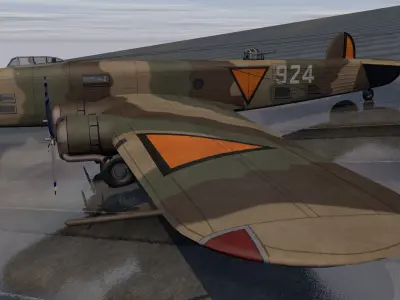 Fokker T-6 - T-VI 3D model