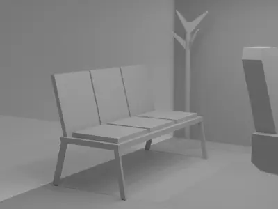 Barber Shop - Low Poly Low-poly 3D model