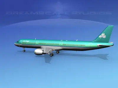 Airbus A321 Aer Lingus 3D model