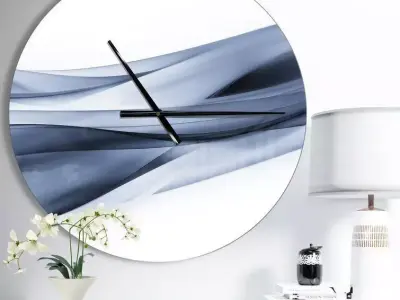 Oversized Glittering Light Wall Clock Free 3D model