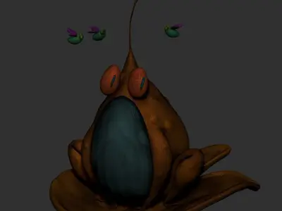 surprised toad 3D model