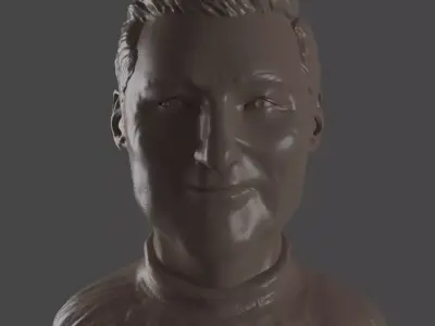Male head Free 3D print model