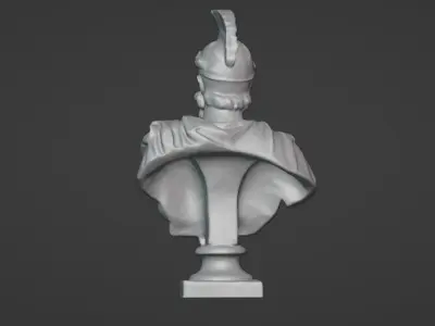 ancient Greek marble head statue 3D print model