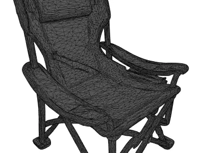 Realistic Folding Camping Chair 3D model