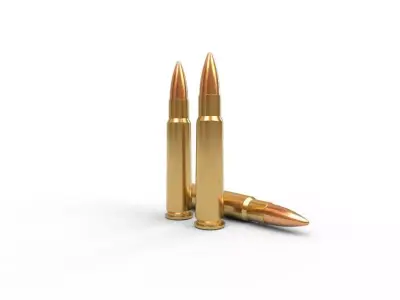 127x81SR Italian Breda Ammo Low-poly 3D model