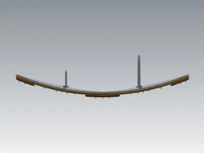 Knight Shield Low-poly 3D model