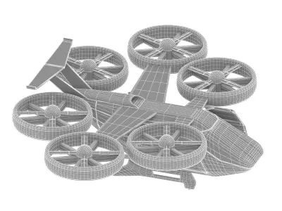 Flying Taxi Bell Nexus 3D model