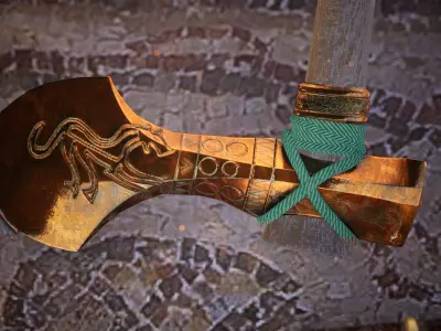 Egyptian Weapons 10 Assets Low-poly 3D model