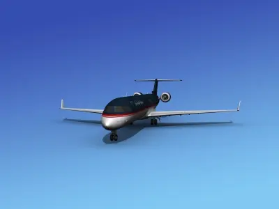 Bombardier CRJ700 Air South 3D model
