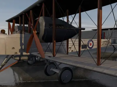 Vickers Vimy 3D model