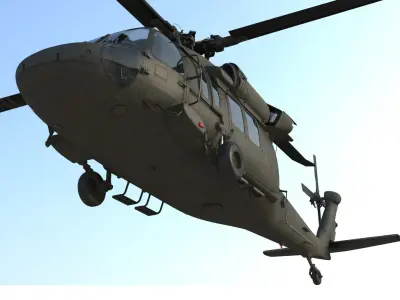 Blackhawk helicopter 3D model
