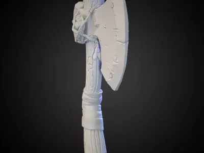 Stylized Axe 01 3D model