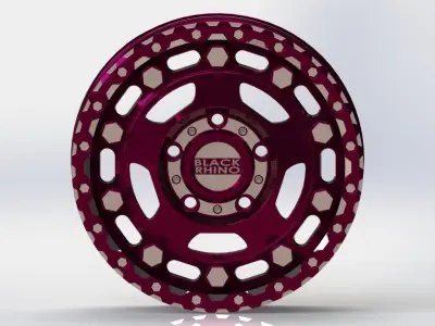 Cast rim BLACK RHINO - GLACIER 3D model