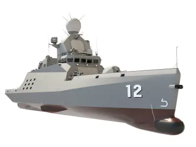 Corvette Class Ship 3D model