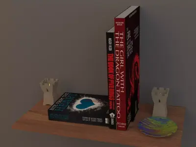 Shelf 1 tealights Free 3D model
