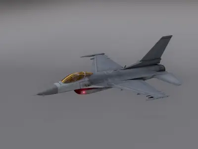 F16 - Falcon Fighter Jet Low-poly 3D model