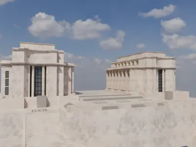 Paris Trocadero Main Building 3D model