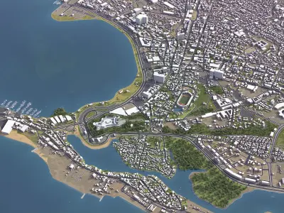 Luanda - 3D City Low-poly 3D model