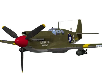 North American A-38 Apache 3D model