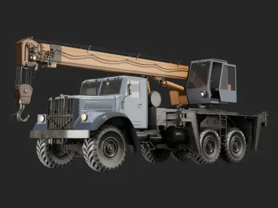 Truck Crane 3D model