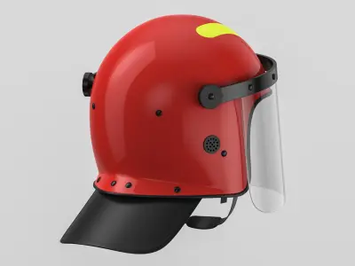 Fire Helmet 01 3D model