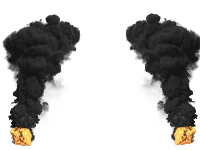 FumeFX Large Scale Smoke and Fire 3D model