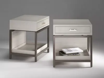 8479-Nightstand bedside table with drawer Free 3D model