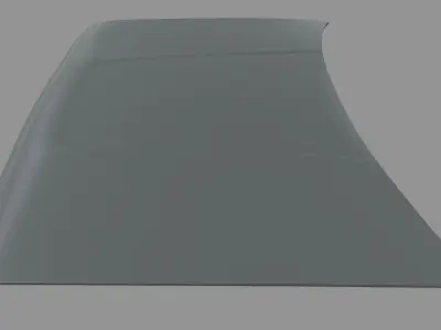 Car Bonnet 07 Low-poly 3D model
