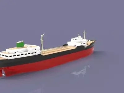 Tanker Ship Free 3D model