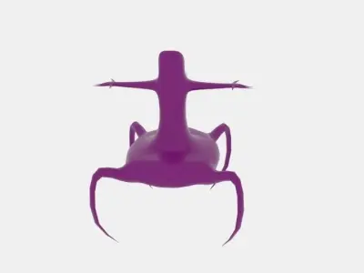 Spider Alien Low-poly 3D model