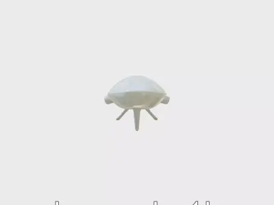 Silent Guardian Drone with Enhanced Visual Sensors Low-poly 3D model