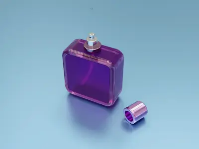 Perfume Bottle Low-poly 3D model 3D model