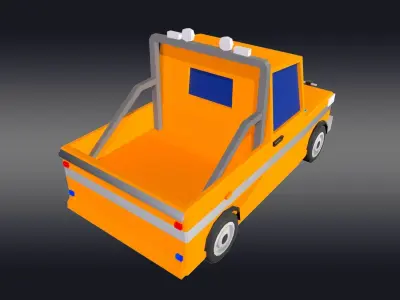 Cartoonish Jeep 3D model