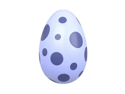 Dinosaur Egg v1 004 Low-poly 3D model