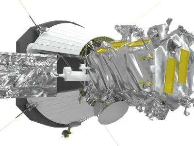 Parker-Solar-Probe spacecraft Low-poly 3D model