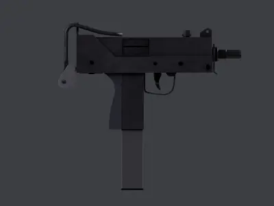 Ingram MAC-10 Low-poly 3D model
