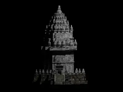 Prambanan Temple 3D model 3D model