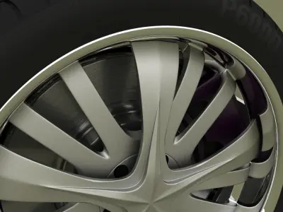 Car rotating rim Free low-poly 3D model