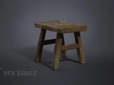 Small Bench 001 3D model